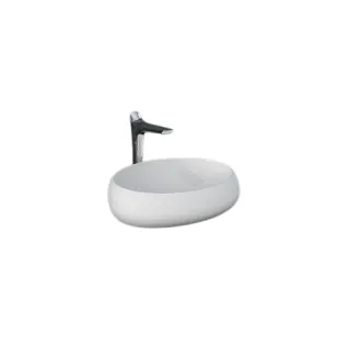 RAK Ceramics CLOUD Umywalka nablat. owalna 58x40cm biały mat (60cm) CLOCT6000500A