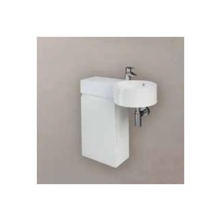 RAK Ceramics Zestaw PETIT Umywalka okrąg blatL, szafkaJOY Biały PET177JOY040PWH