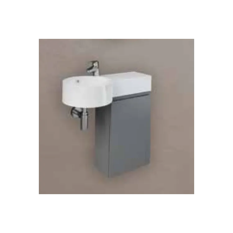 RAK Ceramics Zestaw PETIT Umywalka okrąg blatP, szafkaJOY szary PET277JOY040UGY RAK Ceramics Zestaw PETIT Umywalka okrąg blatP, szafkaJOY szary PET277JOY040UGY