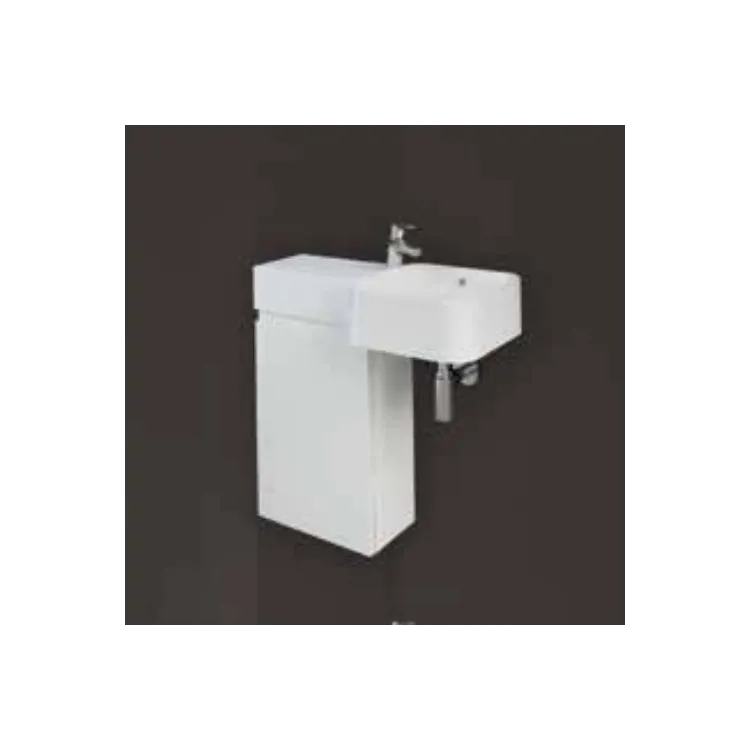 RAK Ceramics Zestaw PETIT Umywalka kwadrat L, szafkaJOY Biały PET377JOY040PWH