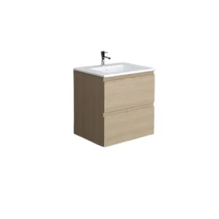 RAK Ceramics Zestaw JOY Umywalka Szafka 60cm scandinavian oak SETJOYWH060SOK