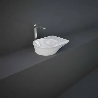 RAK Ceramics VALET Umywalka nablatowa 48 x 36 cm owalna bez otworu VALCT4800AWHA