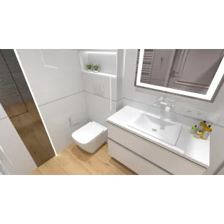 RaCer Zestaw DAVOS Miska z Deską WC Slim W/O podwiesz. 52 cm Biały Połysk RACSET02DSAWHA