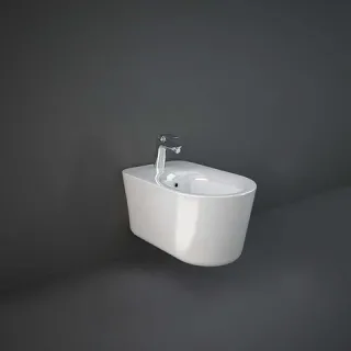 RAK Ceramics VALET bidet podwieszany Rimless 56x36,3 cm biały połysk VALBD2101AWHA