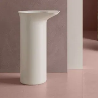 RAK Ceramics VALET Umywalka wolnostojąca 53x39,5x90 cm Blat P odpływ do podłogi biały mat VALFS5300500A