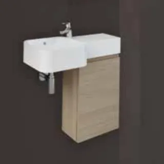 RAK Ceramics Zestaw PETIT Umywalka kwadrat P z otworem,...
