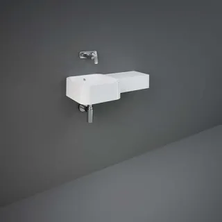RAK Ceramics Zestaw PETIT Umywalka kwadrat P z otworem, szafka JOY SOK PET477JOY040SOKO