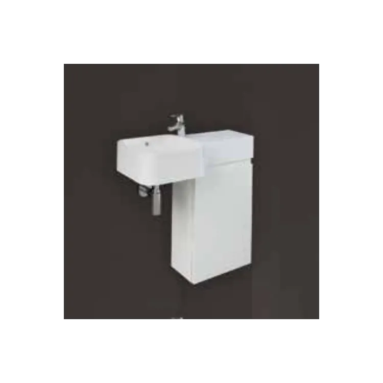 RAK Ceramics Zestaw PETIT Umywalka kwadrat P z otworem, szafka JOY Biały PET477JOY040PWHO