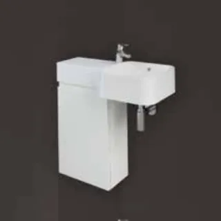 RAK Ceramics Zestaw PETIT Umywalka kwadrat L z otworem,...