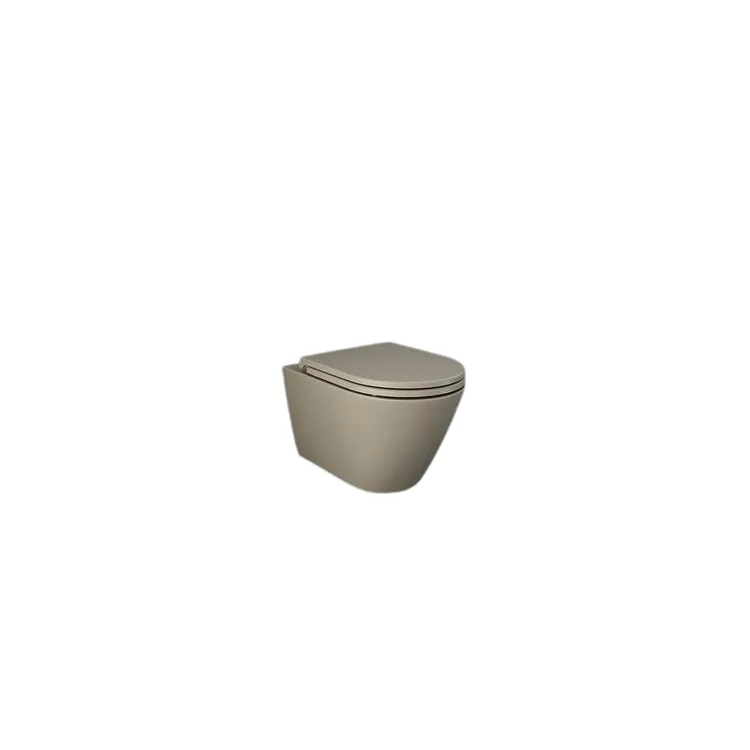 RAK Ceramics FEELING RESORT Miska WC podwieszana Rimless cappuccino mat (514) &deska WC w/o capp mat FEEL3SET