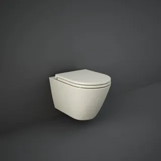 RAK Ceramics FEELING RESORT Miska WC podwieszana Rimless beż mat (505) &deska WC w/o beż mat FEEL2SET