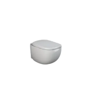 RAK Ceramics Zestaw ILLUSION Miska WC podwiesz. 52cm Rimless & deska WC W/O biały połysk ILLU1SET