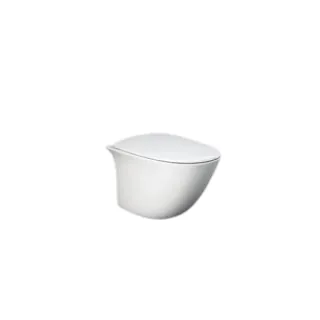 RAK Ceramics Zestaw SENSATION Miska WC podwiesz. Rimless 48cm & deska WC W/O biały połysk SENS2SET