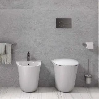RAK Ceramics SENSATION Miska WC stojąca Rimless 52x38 cm biały połysk-PROTEC SENWC13469AWHA