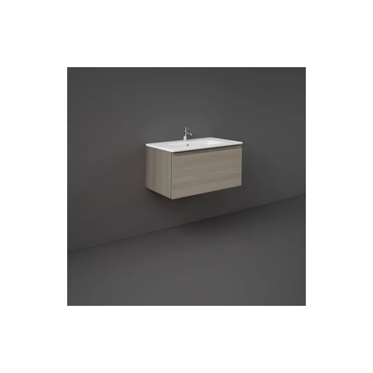 RAK Ceramics Zestaw Joy Umywalka & Szafka UNO Joy podumywalkowa podwieszana 80 GREY ELM SETJOYUNOWH080EGY