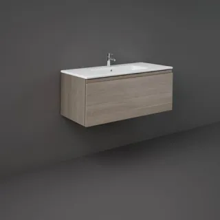 RAK Ceramics Zestaw Joy Umywalka & Szafka UNO Joy podumywalkowa podwieszana 100 GREY ELM SETJOYUNOWH100EGY