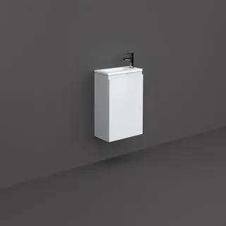 RAK Ceramics Zestaw JOY Umywalka, Szafka podwieszana 40cm biały SETJOYWH040PWH