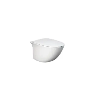 RAK Ceramics Zestaw SENSATION Miska WC podwiesz. Rimless 52cm & deska WC W/O biały połysk SENS1SET