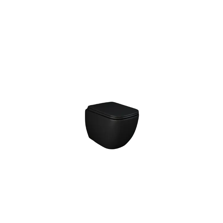 RAK Ceramics FEELING METROPOLITAN Miska WC podwieszana Rimless czarny mat (504) MP13504A RAK Ceramics FEELING METROPOLITAN Miska WC podwieszana Rimless czarny mat (504) MP13504A