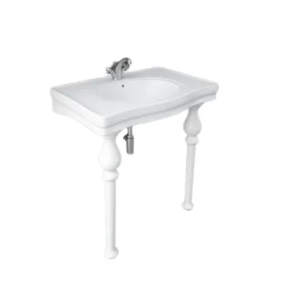 RAK Ceramics WASHINGTON Umywalka konsola 84 cm w komplecie z nogami WASH1SETCONSOLE