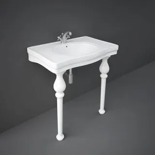RAK Ceramics WASHINGTON Umywalka konsola 84 cm w komplecie z nogami WASH1SETCONSOLE