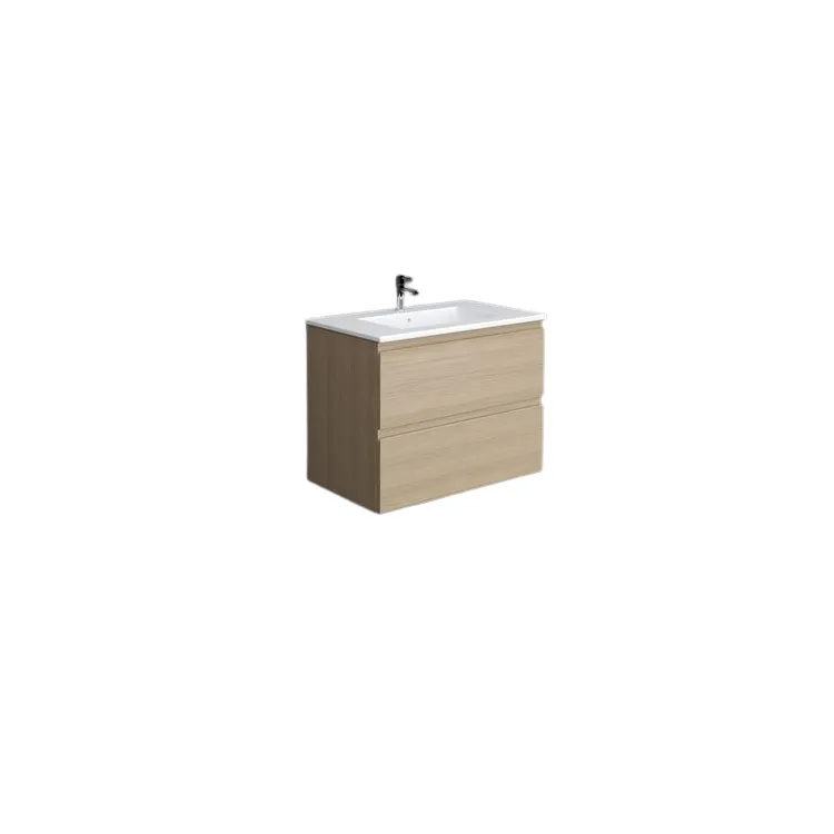 RAK Ceramics Zestaw JOY Umywalka i Szafka 80cm scandinavian Oak SETJOYWH080SOK