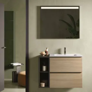 RAK Ceramics Zestaw JOY Umywalka i Szafka 80cm scandinavian Oak SETJOYWH080SOK