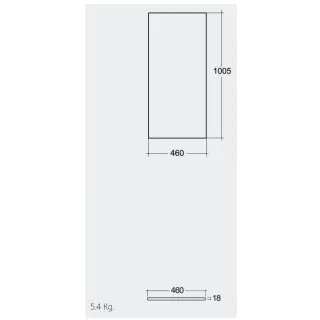 RAK Ceramics Blat meblowy RAK-Plano Techwood 101X46 cm - Moka Walnut PLASL10146MOK