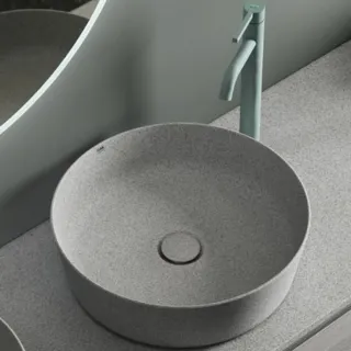 RAK Ceramics BATU Umywalka slim nablatowa okrągła 42 cm...