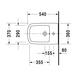 Duravit Durastyle Bidet wiszący, biały