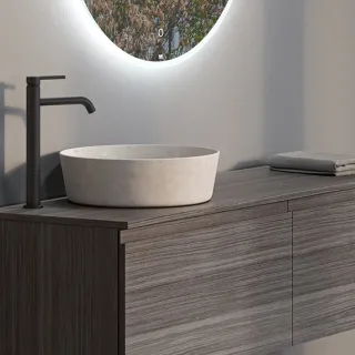 RAK Ceramics SKIN Umywalka slim nablatowa okrągła 42 cm...