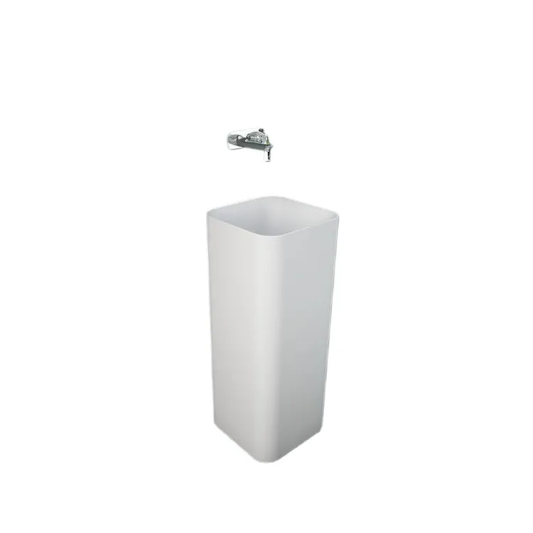 RAK Ceramics PETIT Umywalka wolnostojąca kwadrat 36 cm biały mat PETFS23600500A
