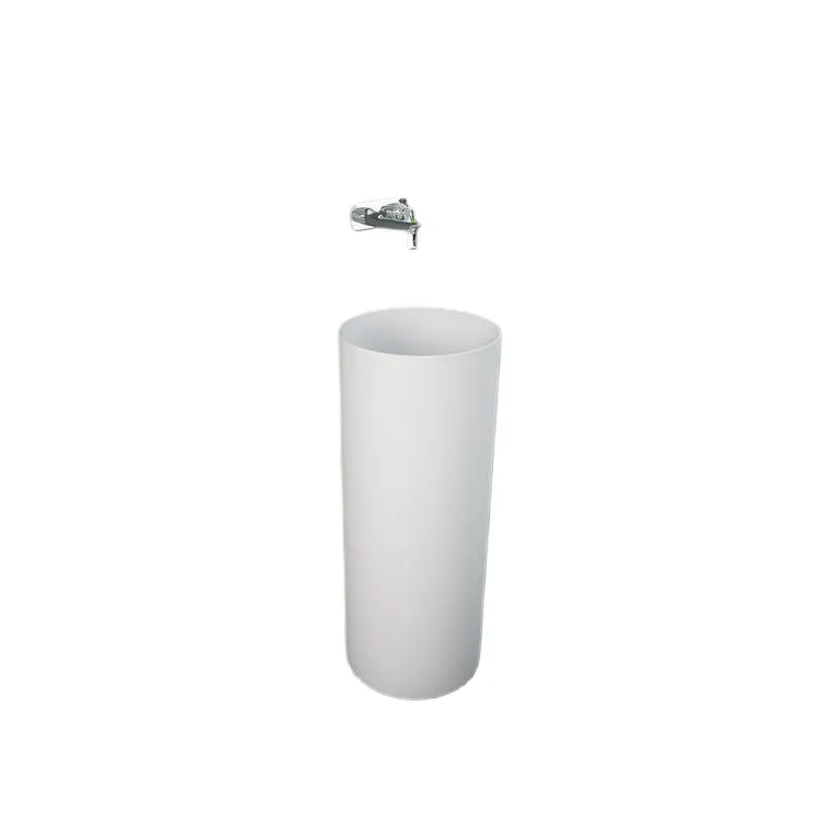 RAK Ceramics PETIT Umywalka wolnostojąca okrąg 36x36 cm biały mat PETFS13600500A