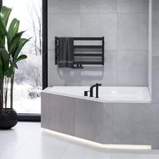 Excellent Pi Bateria wannowa 3-otworowa Czarna AREX.1234BL