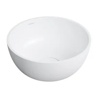 Omnires SHELL M+ umywalka nablatowa, Ø35 cm, biały mat...