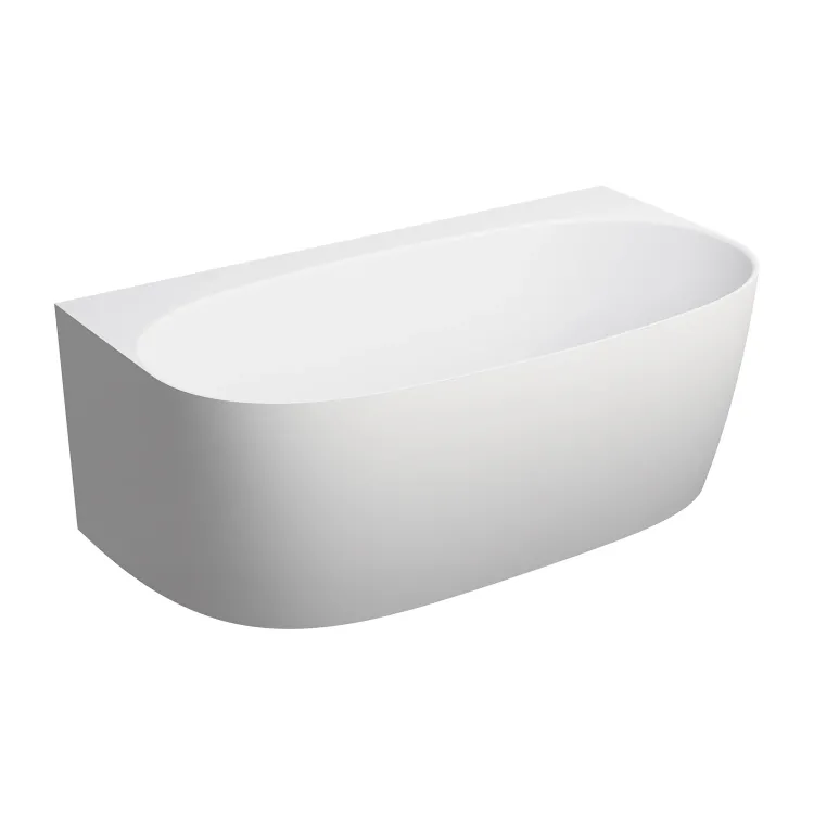 Omnires VALENCIA M+ wanna przyścienna, 158 x 86 cm, biały mat VALENCIAWPBM