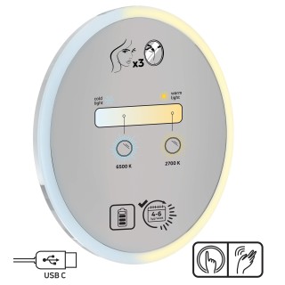 Deante Lusterko kosmetyczne magnetyczne - podświetlenie LED ADR_0821