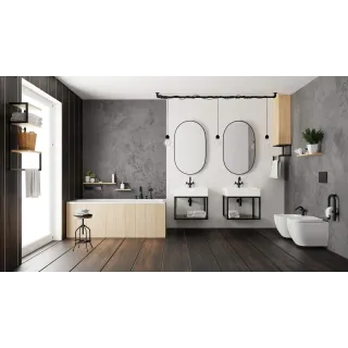 Deante Bateria wannowa 4-otworowa z zestawem prysznicowym BQT_N14D