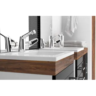 Deante Umywalka ceramiczna wpuszczana z miejscem na baterię - 60 cm CDI_6U6M