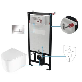 Deante Zestaw WC podtynkowy 6 w 1 CDJS6ZPW