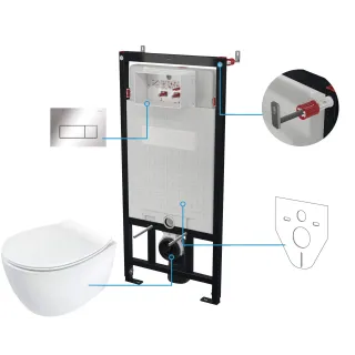 Deante Zestaw WC podtynkowy 6 w 1 CDLS6ZPW