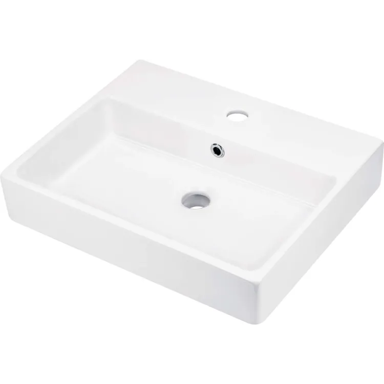 Deante Umywalka ceramiczna nablatowa/ścienna z miejscem na baterię - 50x40 cm CDT_6U4S