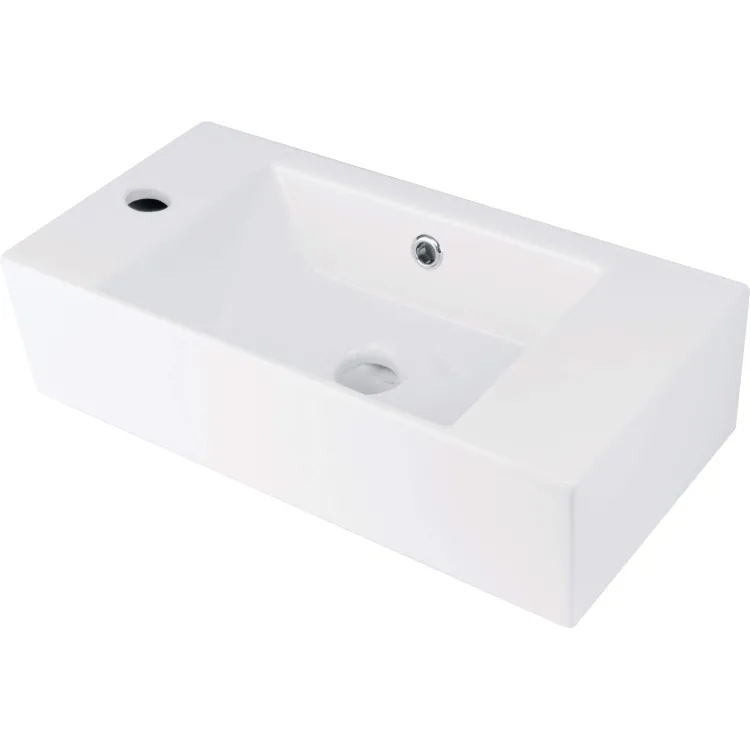 Deante Umywalka ceramiczna nablatowa z miejscem na baterię - lewa CDY_6U2L