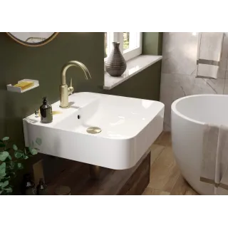 Deante Umywalka ceramiczna nablatowa/ścienna z miejscem na baterię CDY_6U5W