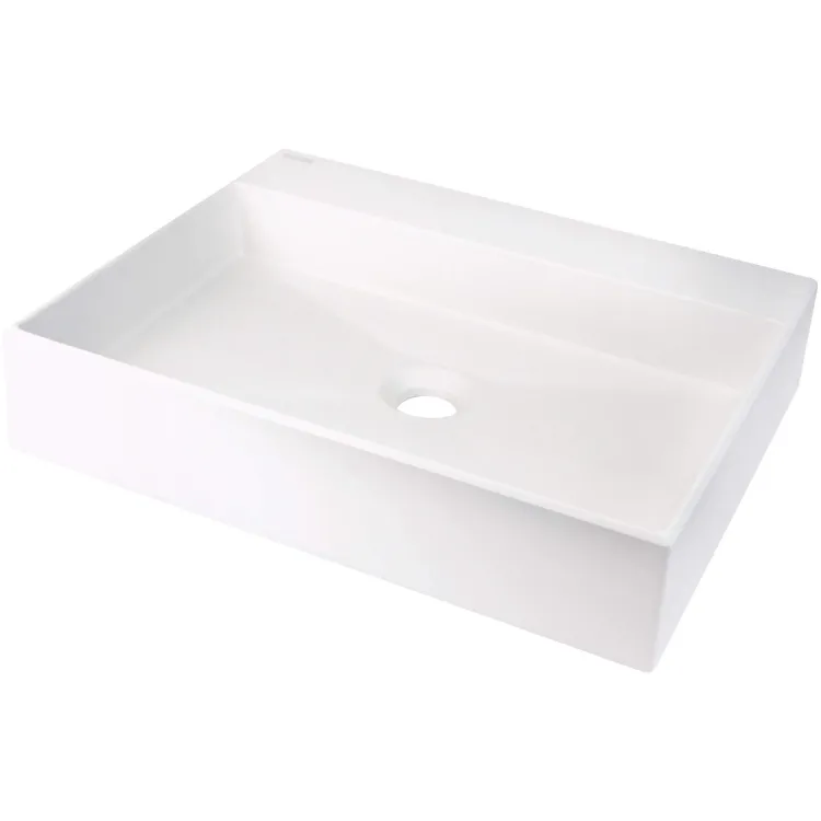 Deante Umywalka granitowa nablatowa z miejscem na baterię - 500x400 mm CQR_AU5S Deante Umywalka granitowa nablatowa z miejscem na baterię - 500x400 mm CQR_AU5S