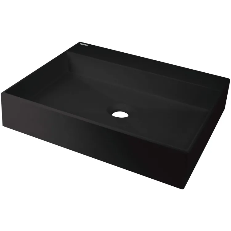 Deante Umywalka granitowa nablatowa z miejscem na baterię - 500x400 mm CQR_NU5S Deante Umywalka granitowa nablatowa z miejscem na baterię - 500x400 mm CQR_NU5S