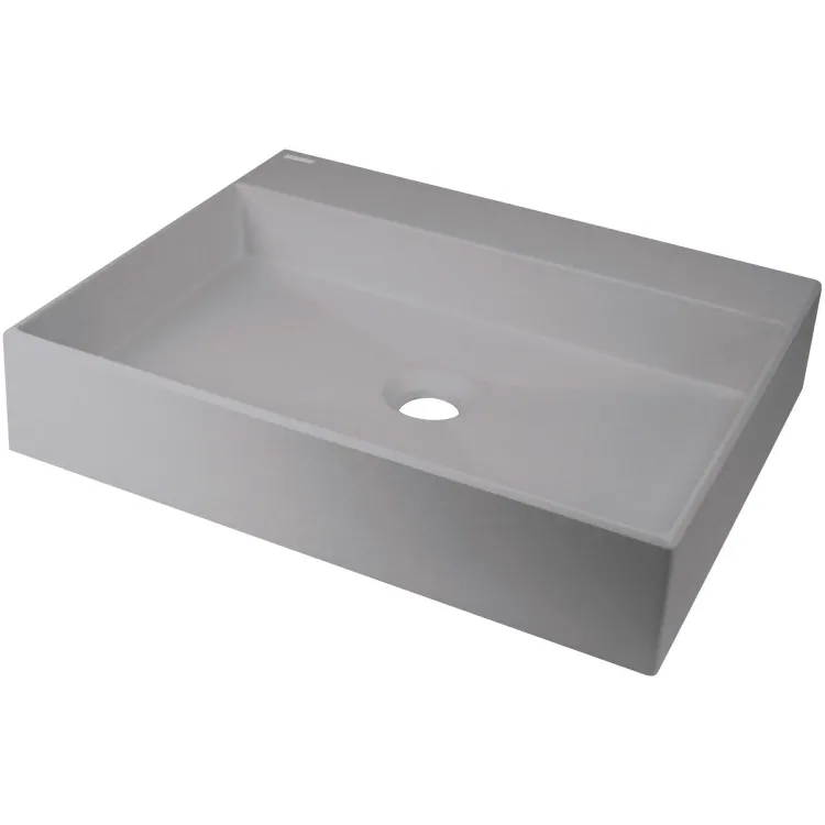 Deante Umywalka granitowa nablatowa z miejscem na baterię - 500x400 mm CQR_SU5S Deante Umywalka granitowa nablatowa z miejscem na baterię - 500x400 mm CQR_SU5S