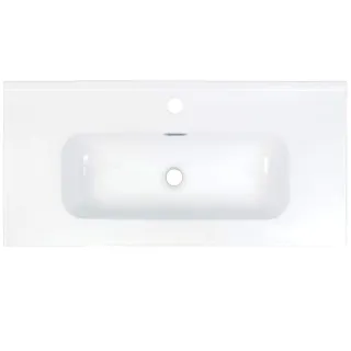 Deante Umywalka ceramiczna wpuszczana z miejscem na baterię - 80 cm CTU_6U8M