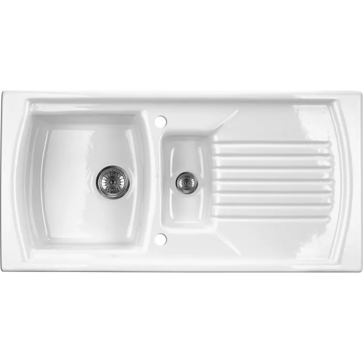 Deante Zlewozmywak ceramiczny 1.5-komorowy z ociekaczem ZCL_651N Deante Zlewozmywak ceramiczny 1.5-komorowy z ociekaczem ZCL_651N