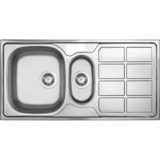 Deante Zlewozmywak stalowy 1.5-komorowy z ociekaczem...